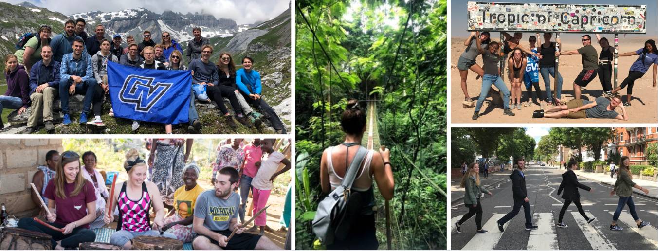 study abroad photo collage